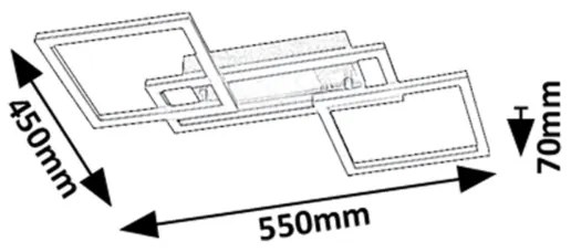 Rabalux 71382 - Plafoniera LED dimmerabile ELLINOR LED/40W/230V 3000-6500K + telecomando