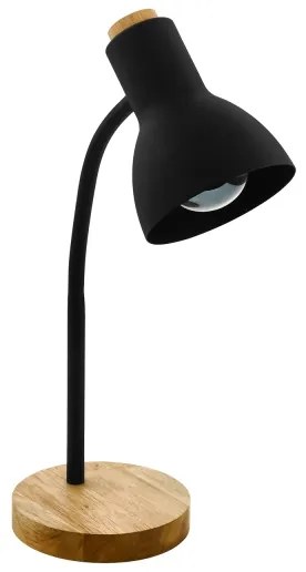 Eglo 98831 - Lampada da tavolo VERADAL 1xE27/40W/230V nero