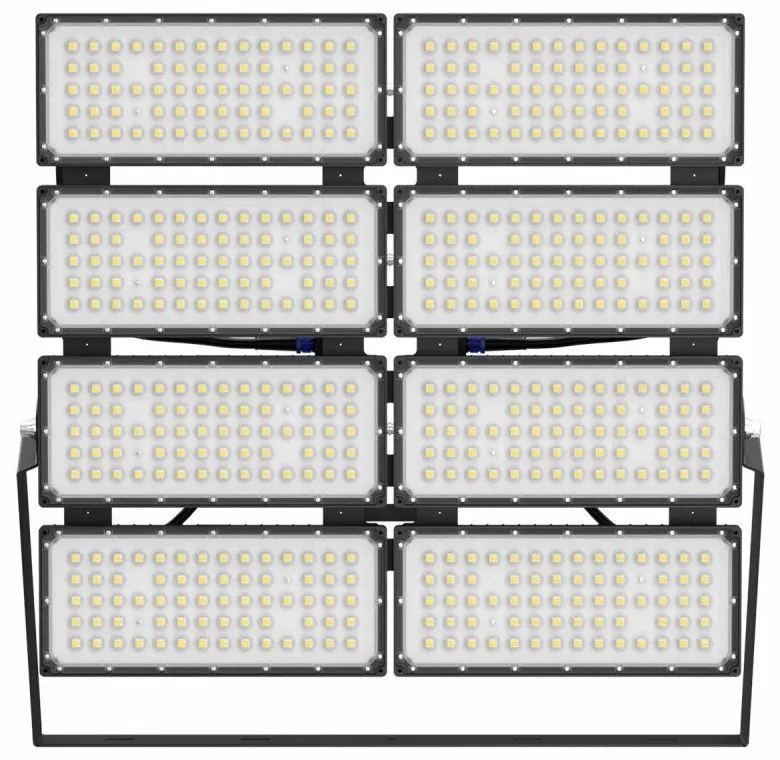 Faro Modulare LED 1.600W IP66 167lm/W No Flickering con driver Philips Colore Bianco Naturale 4.000K, Scegli l'angolo di illuminazione 90°, Scegli le staffe dei moduli Fisse