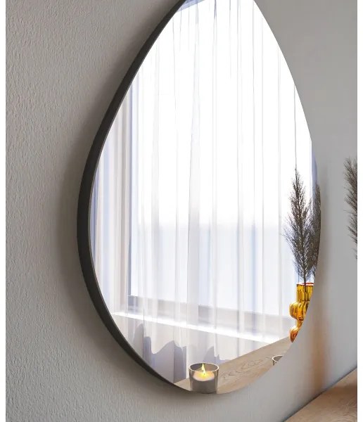 Specchio da parete BESSO 60x60 cm nero