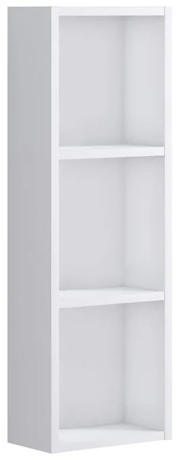 Pensile bagno Brera laccato lucido bianco P 17 x L 30 x H 90 cm