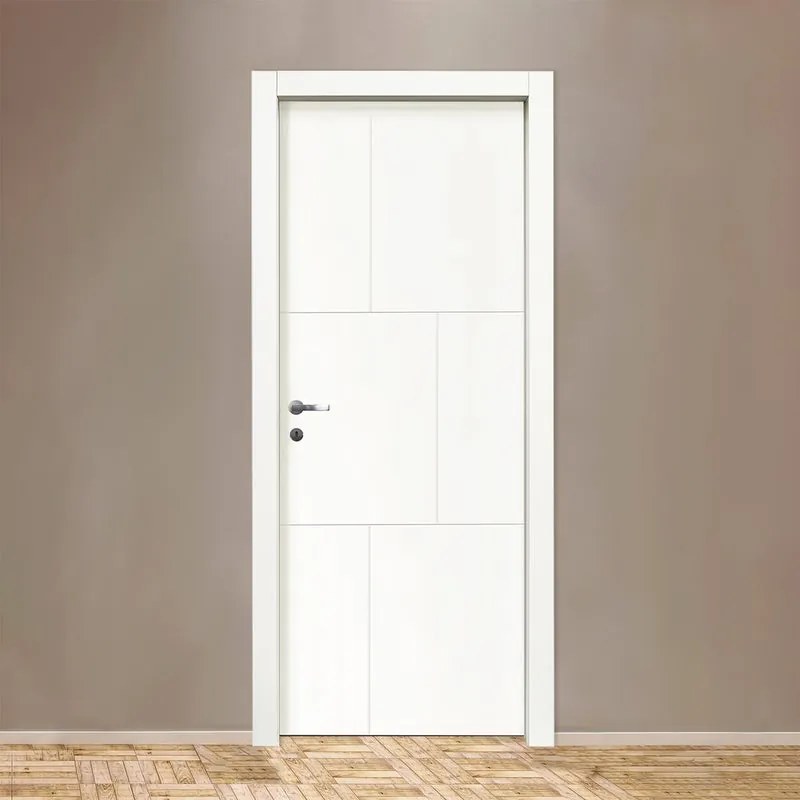 Porta interna a battente Elegance in legno laccato colore bianco, L 60 x H 210 cm, apertura reversibile