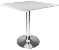 Tavolo quadrato 70x70 bianco, tavolino da bar mod. Romeo TQ08-7.7ROPA