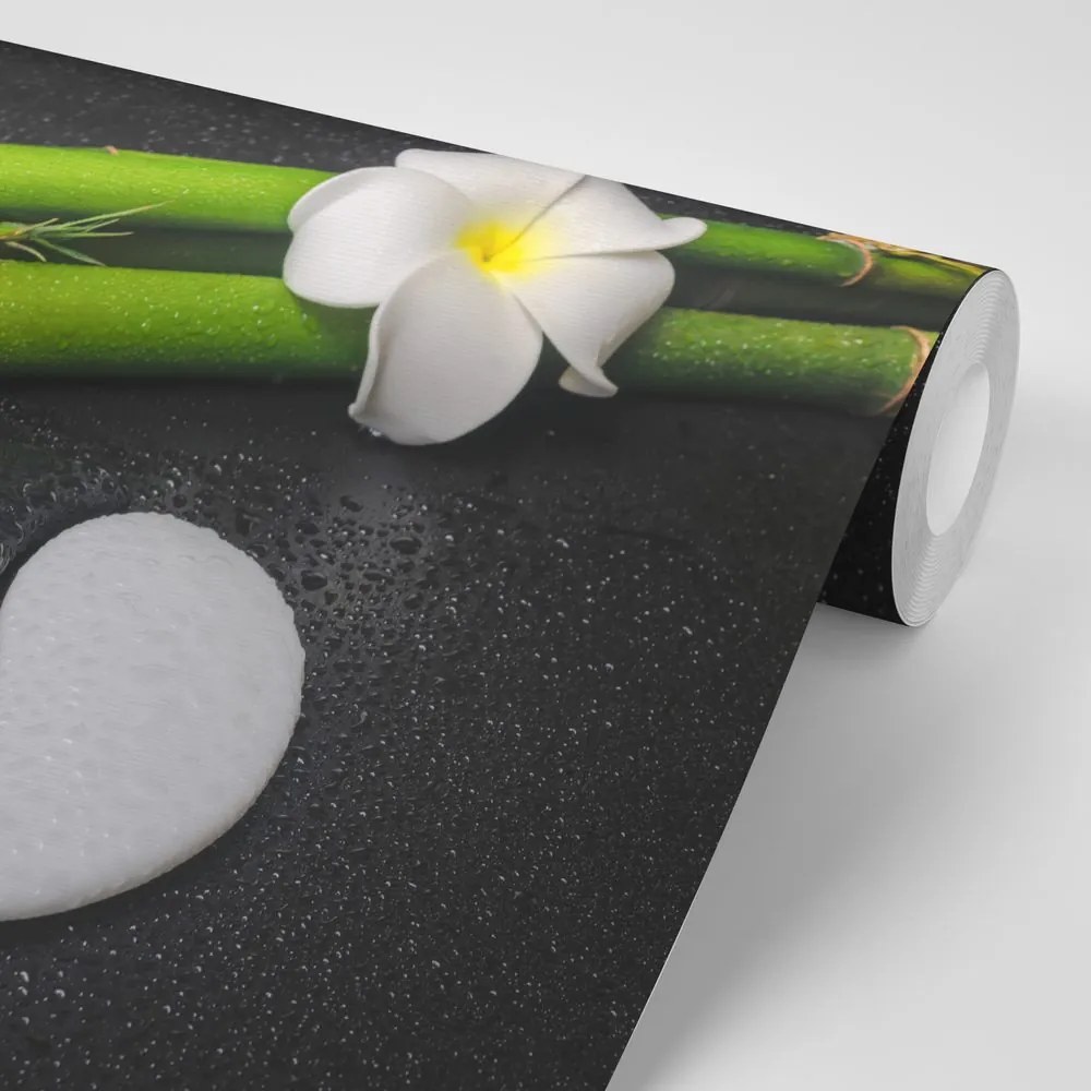 Carta da parati – Natura morta con simbolo Yin e Yang