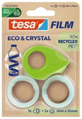 TESAFILM ECO CRYSTAL 10X19+MINIDISP