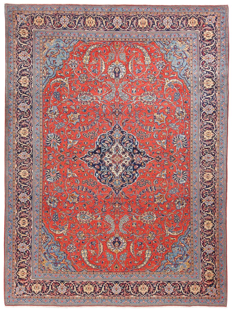 Sarouk Tappeto 350 x 250 (Iran) Annodato A Mano