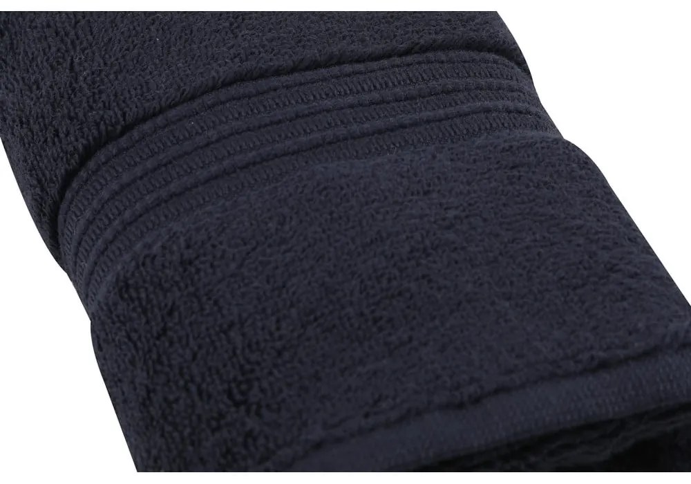 Asciugamano in cotone blu scuro 50x30 cm Chicago - Foutastic