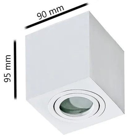 Azzardo AZ2822 - Plafoniera da bagno BRANT 1xGU10/50W/230V IP44