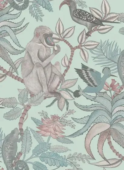 Cole & Son Carta da parati Savuti - Duckegg/ Multi