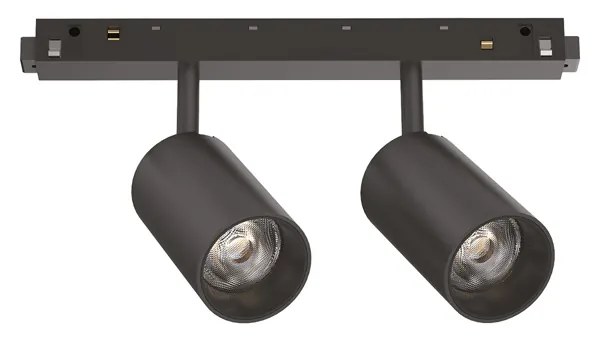 Proiettore Regolabile Ego Alluminio Nero 2 Luci Led 5W 3000K 1-10V