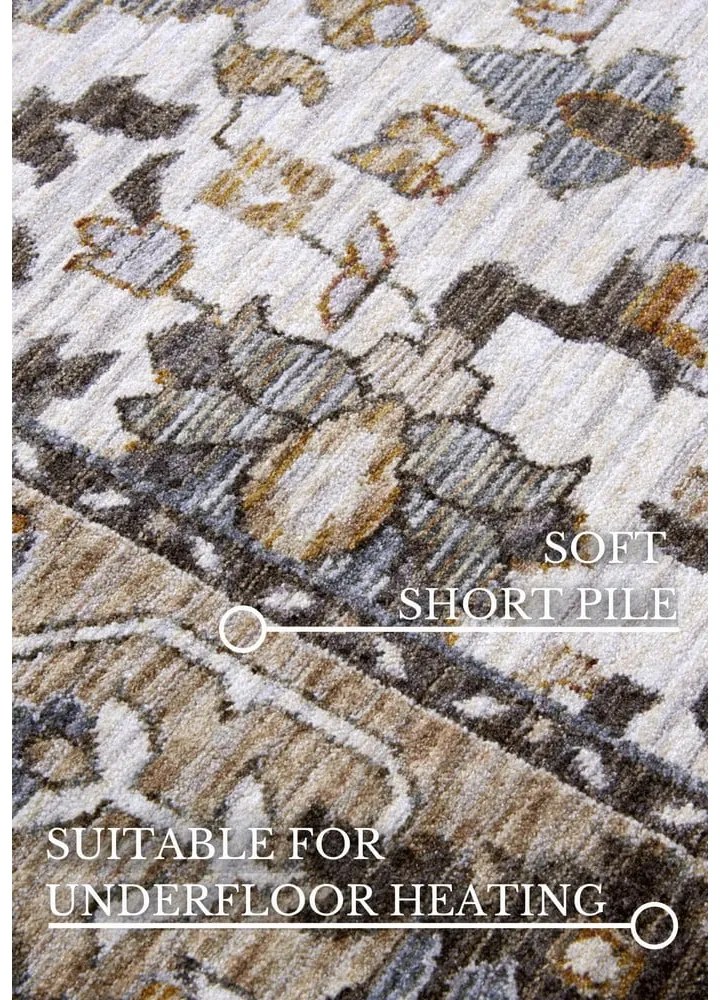 Tappeto marrone e crema 160x225 cm Egon - Villeroy&amp;Boch