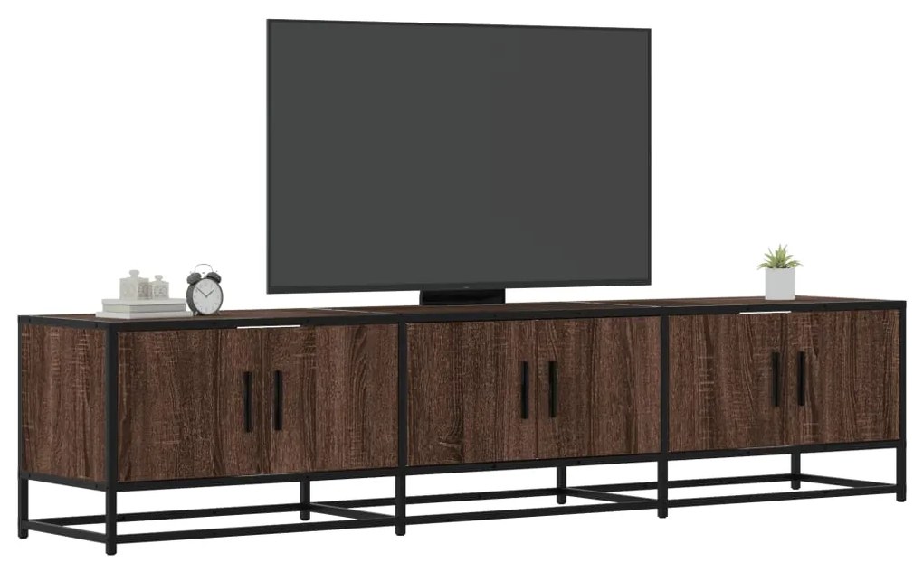 Mobile Tv Rovere Marrone 180x35x41 Cm İn Truciolato /