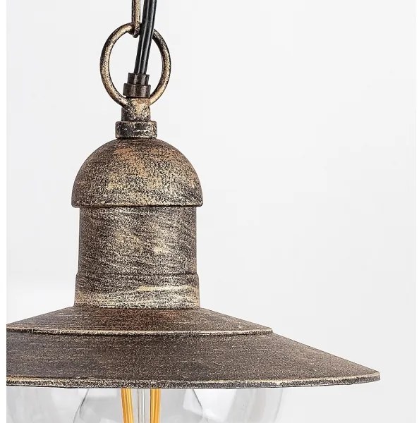 Brilagi - Lampada a sospensione per esterni MOLDE 1xE27/60W IP44 bronzo/patina
