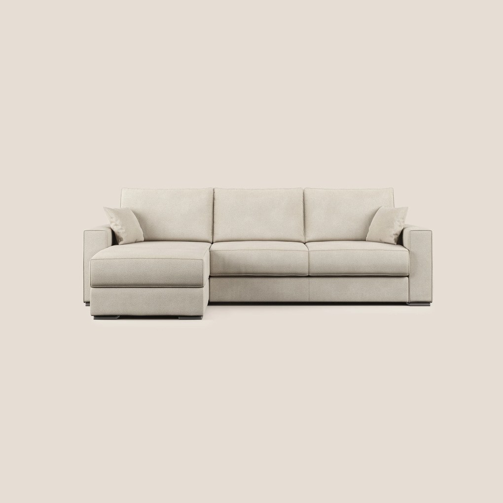 Dream Divano letto angolare in microfibra effetto pelle smacchiabile T15