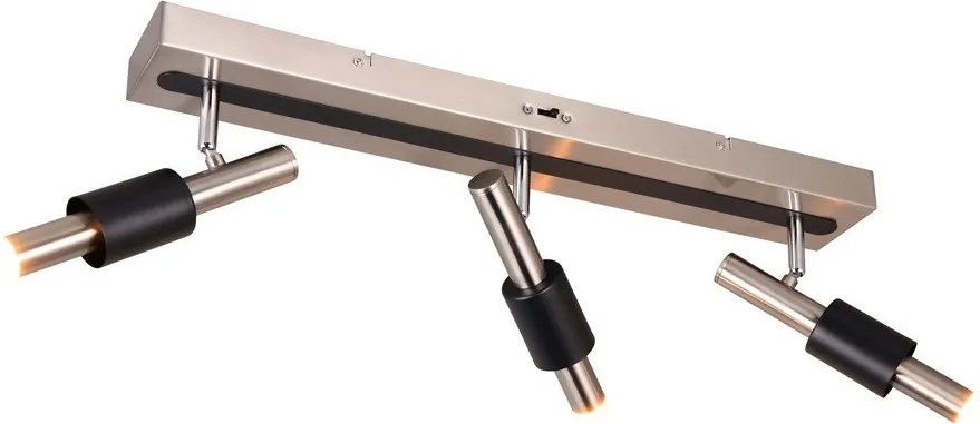 Faretto LED nero e argentato 20,5x63 cm Ikaris – Trio Select