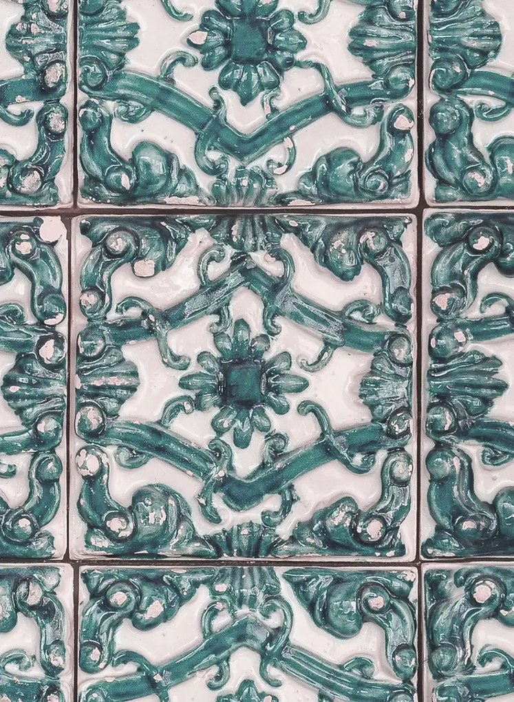 Rebel Walls Carta da parati Artisan Tiles - Brazilian Green