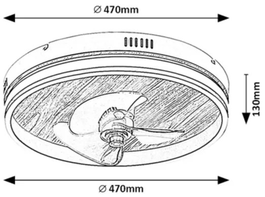 Rabalux 71016 - Plafoniera LED dimmerabile FAUSTINE LED/30W/230V + +TC