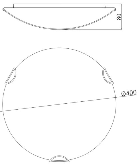 Globo 40402-3 - Plafoniera CALIMERO I 3xE27/60W/230V