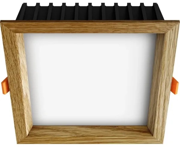 APLED - Lampada LED SQUARE WOODLINE LED/12W/230V 4000K 17x17 cm quercia legno solido