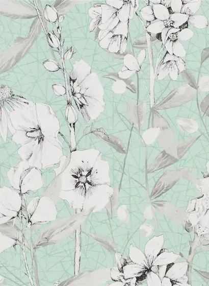 Designers Guild Carta da parati Emilie - Aqua