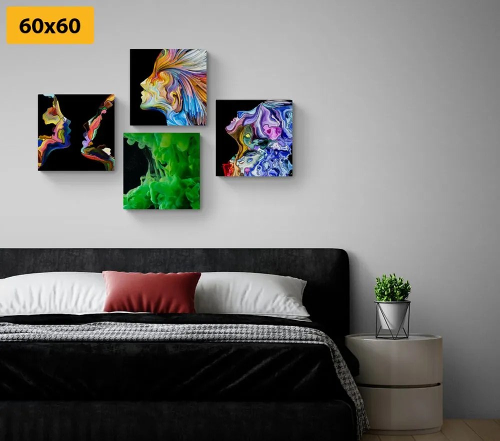 Set di quadri – Astrazione multicolore