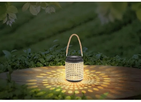 Globo 33668 - Lampada LED solare SOLAR LED/0,06W/3V 3000K IP44 bambù