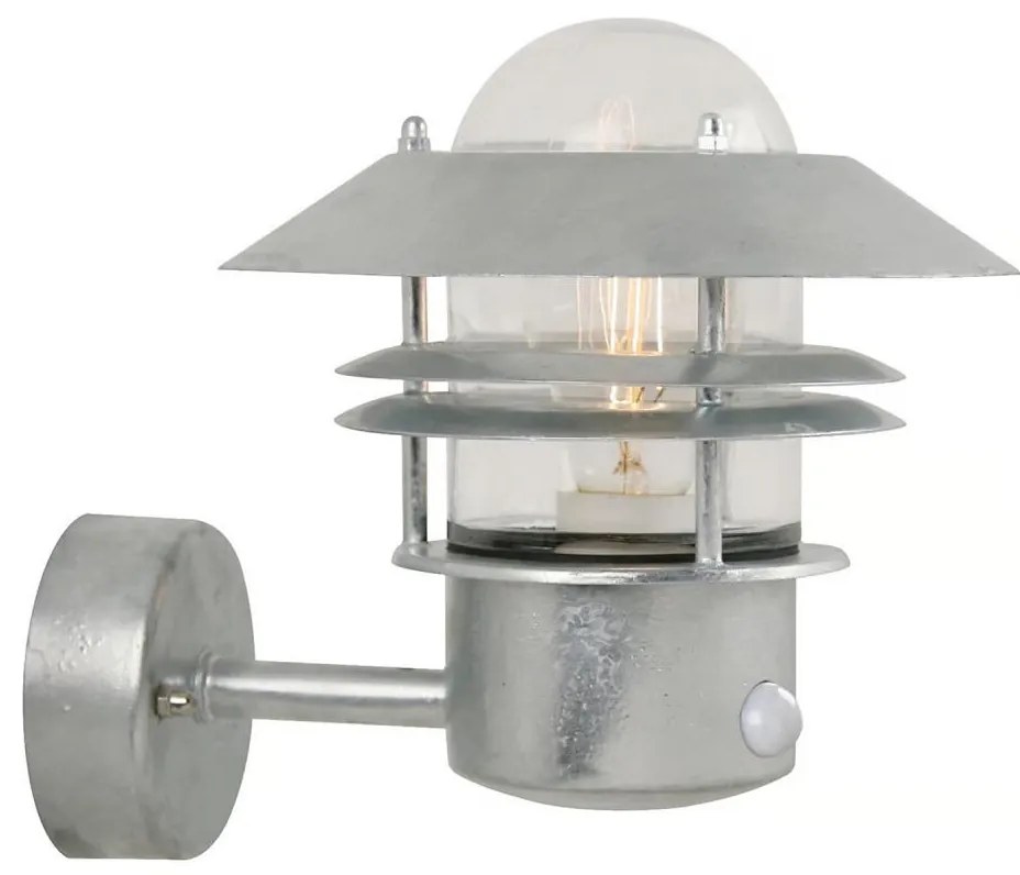Nordlux - Applique da esterno con sensore BLOKHUS 1xE27/60W/230V IP54