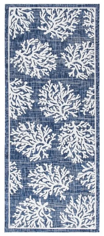 Tappeto Flatweave Marine 1 Blue natura blu, L 200 x L 80 cm