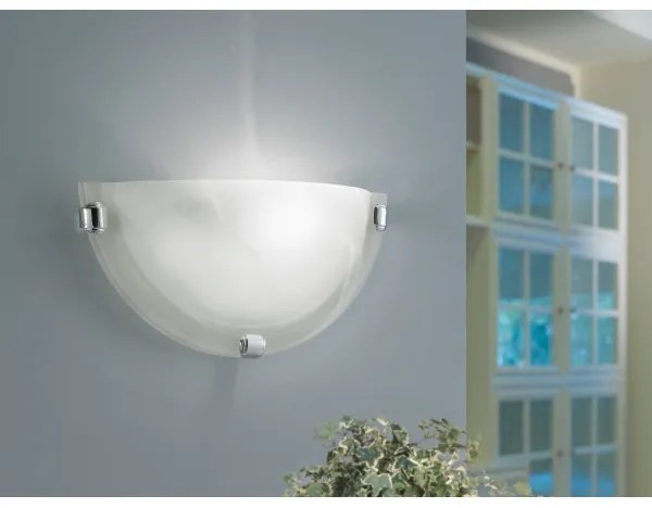 Eglo 7188 - Lampada da parete SALOME 1xE27/60W/230V in vetro alabastrino