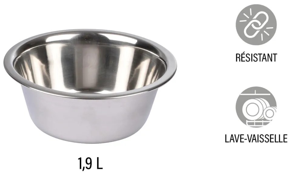 Ciotola per cani in acciaio inox ø 25 cm - Love Story