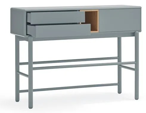 Tavolo consolle blu-grigio 35x120 cm Corvo - Teulat