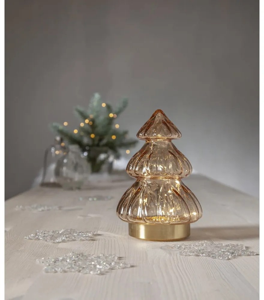 Decorazione luminosa arancione con motivo natalizio ø 12 cm Abete - Star Trading