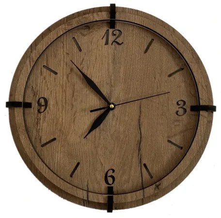 Li-Go 23628/DUB3 - Orologio da parete LED/1xAA Ø 32 cm rovere chiaro/tondo