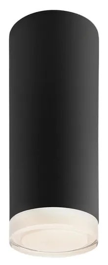 Lampada da soffitto nera con paralume in vetro Felix - LAMKUR