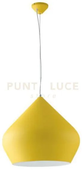 Lampadario a sospensione tholos gialla e bianca 1 luce attacco e27 ...