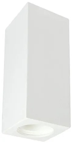 Applique da Soffitto in Gesso Pitturabile 70x70x190mm 1xGU10