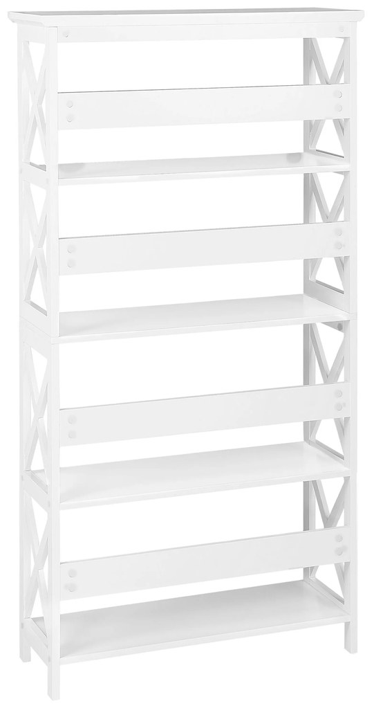 Set di mobili da ufficio legno chiaro e bianco FOSTER/HAMDEN Beliani