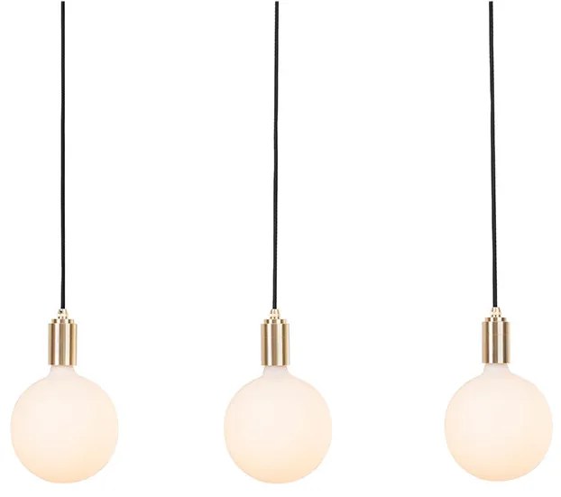 Tala - Linear Triple Lampada a Sospensione w/3 Sphere IV Brass/White Tala