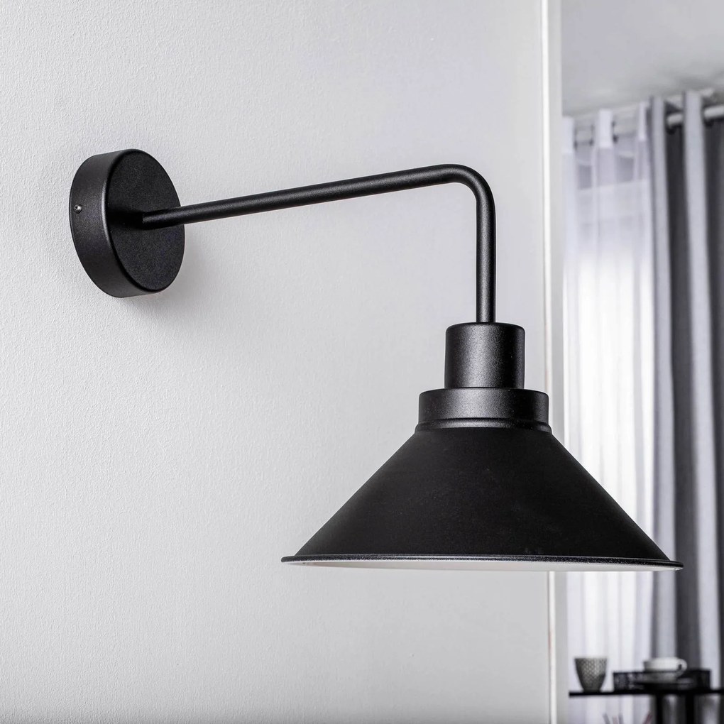 Nowodvorski Lighting Applique Craft I in metallo nero