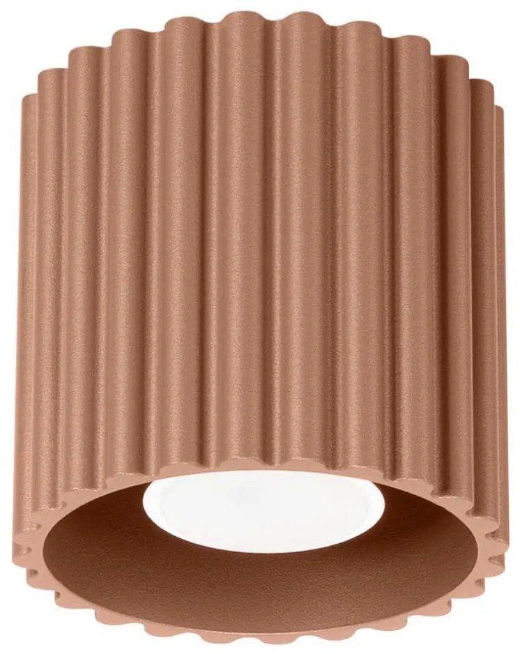 Sollux  SL.1804 - Faretto AURA 1xGU10/10W/230V 10 cm marrone