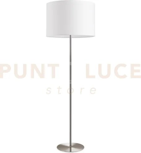 Set up base per lampada da terra 1 luce attacco e27 nickel