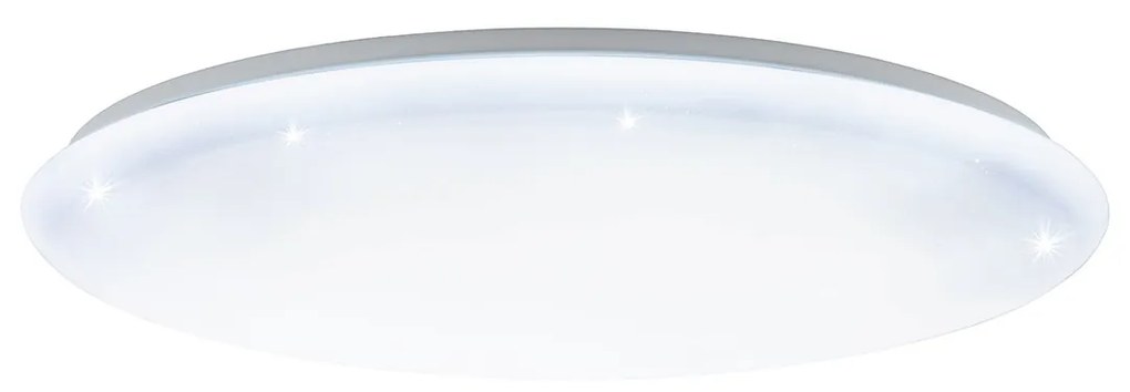 Plafoniera Moderna Giron-S Acciaio Bianco Luce Led Integrato 54,5W