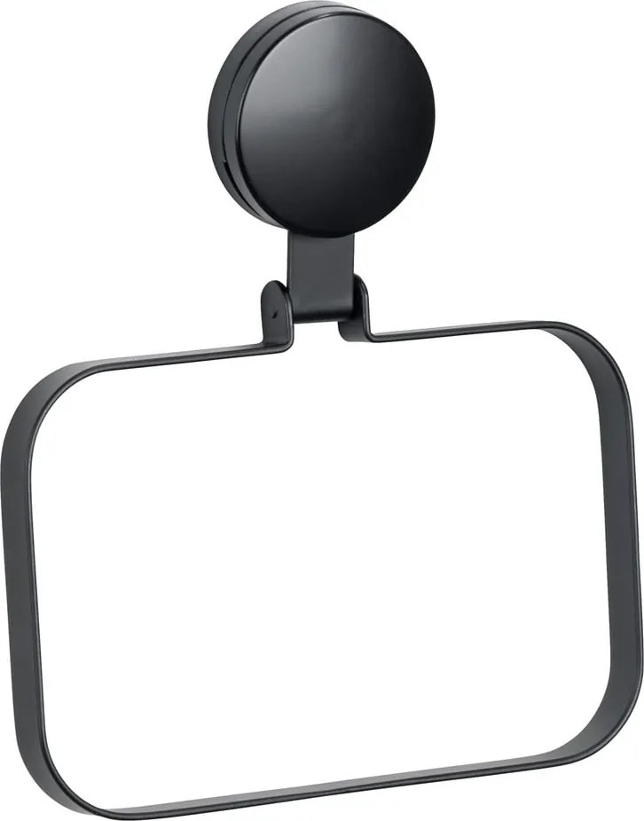 Porta asciugamani a parete Static-Loc® Plus nero Pavia - Wenko