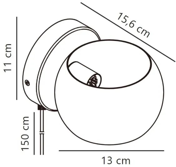 Nordlux - Faretto da parete orientabile BELIR 1xG9/5W/230V verde
