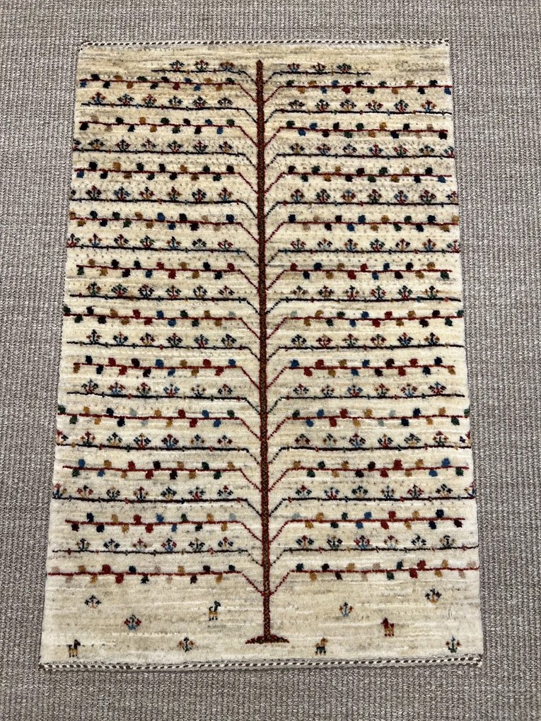 Loribaft Tappeto persiano 90 x 60 Beige (Iran) Annodato A Mano