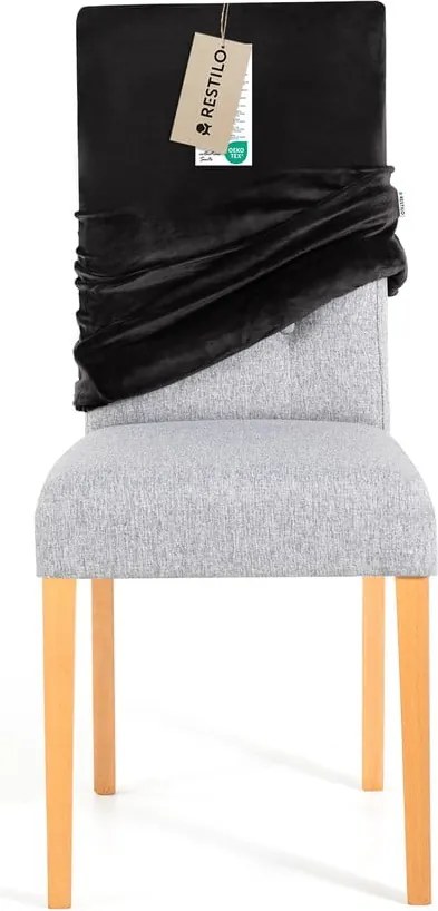 Coprisedia nero con rivestimento elastico per sedie 48 cm Sento – Restilo