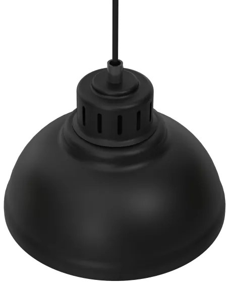 Lampadario a sospensione con filo SVEN 4xE27/15W/230V nero/oro