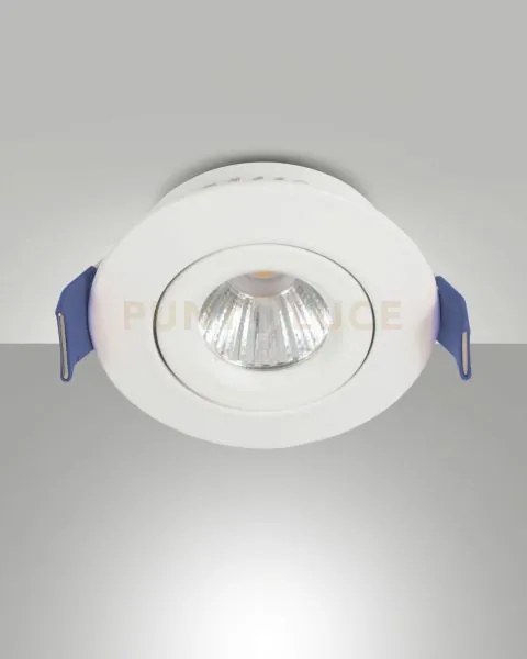 Macas faretto da incasso a led 4w 3000k 360lm bianco on/off d.5,3cm