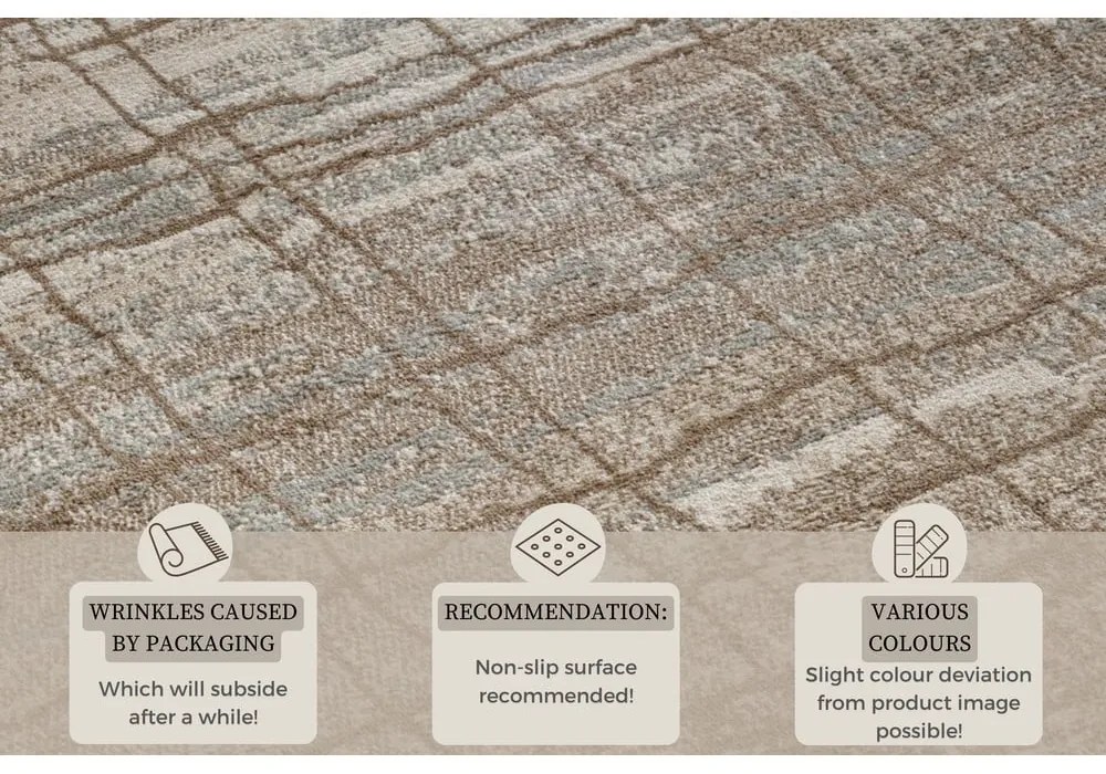 Passatoia marrone/beige 80x200 cm Terrain – Hanse Home