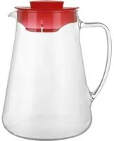 Brocca in vetro 2,5 L con tappo rosso Teo Tescoma